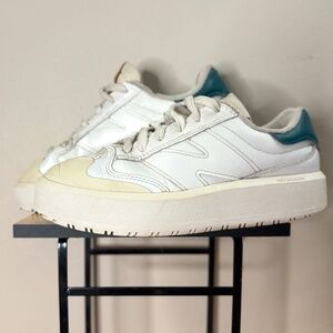 New Balance Retro Style CT302 White & Green Chunky Platform W7/7.5 M-6